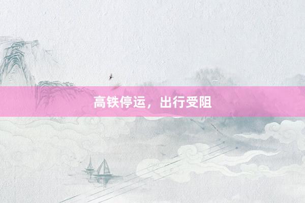 高铁停运，出行受阻